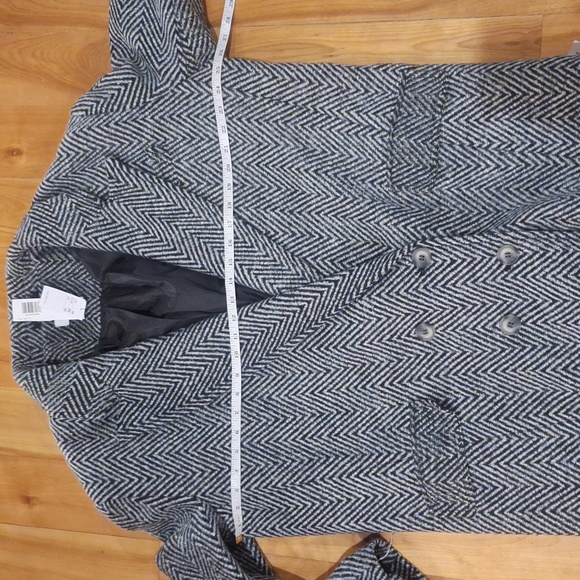 NWT Topshop herringbone textured blazer coat size 10 - Picture 13 of 14